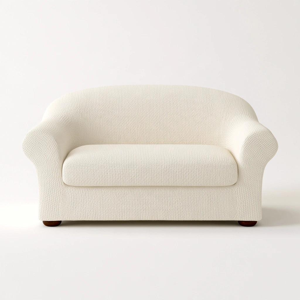 Sofa dwuosobowa, o nowoczesnej formie, kolor: szary