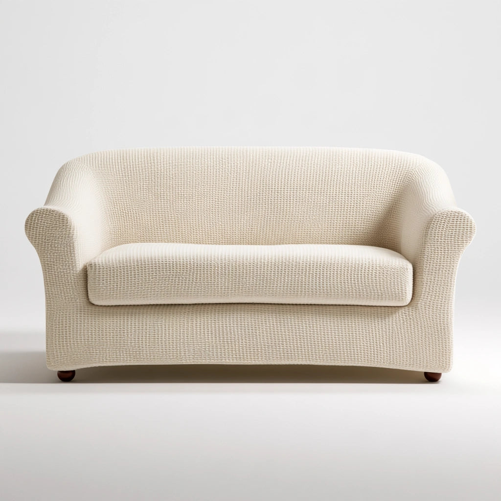 Sofa dwuosobowa, o nowoczesnej formie, kolor: szary